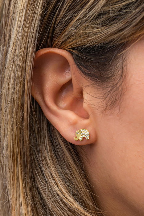 Heliophilia Silver NRZ999631 Pendientes de plata de ley 925 con baño de oro rosa y circonita, color oro rosa